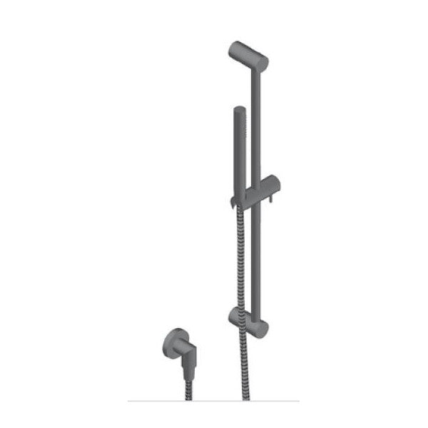 Neve LIN6107 Kompletny zestaw prysznicowy z drążkiem przesuwnym - matowy gunmetal 