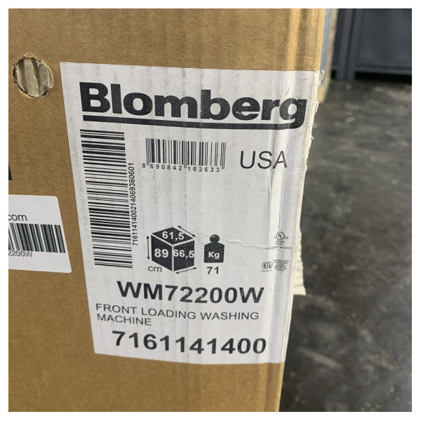 Blomberg WM72200W frontmatet vaskemaskin - 60 Hz 