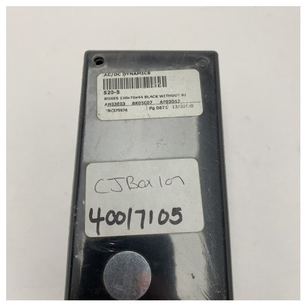 Durable Black AC/DC S20-B Enclosure 130x70x44mm for Marine Electronics Protection