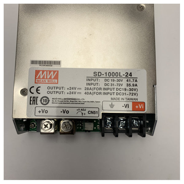 平均の井戸 SD-1000L-24 安定した電源のための海洋 DC/DC のコンバーター 24V 960W