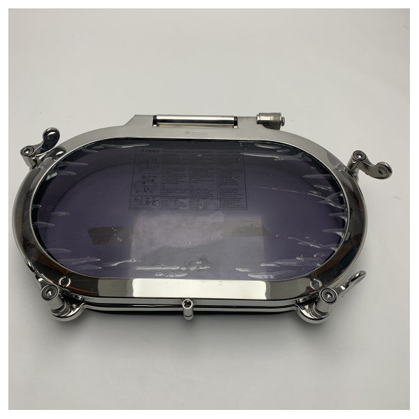 Hublot Nemo en acier inoxydable à ouverture ovale type 215.615