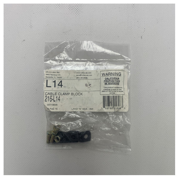 Uflex L14 Дълготрайна морска кабелна скоба за сигурно и устойчиво на корозия закрепване на кабели