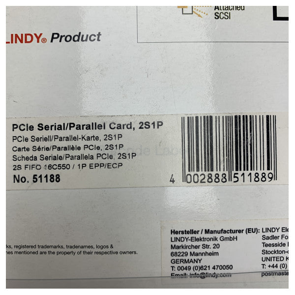 LINDY PCIe Seriell- und Parallelkarte 2S1P – Zuverlässige Verbindung für Legacy-Geräte 