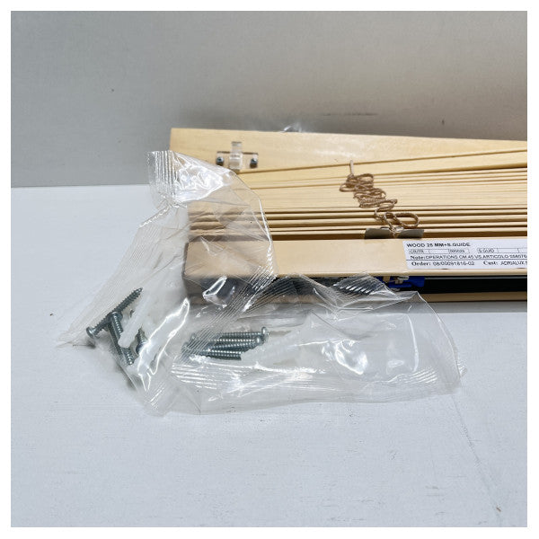 Adrialux Marine Ahşap Jaluzi 63x68 cm - Tekneler ve Gemiler için Dayanıklı Güneş Koruması