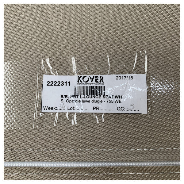 Quicksilver Active 755 viikonloppu vasemmalla puolella oleva loungen L-muotoinen istuintyyny - 2222311 