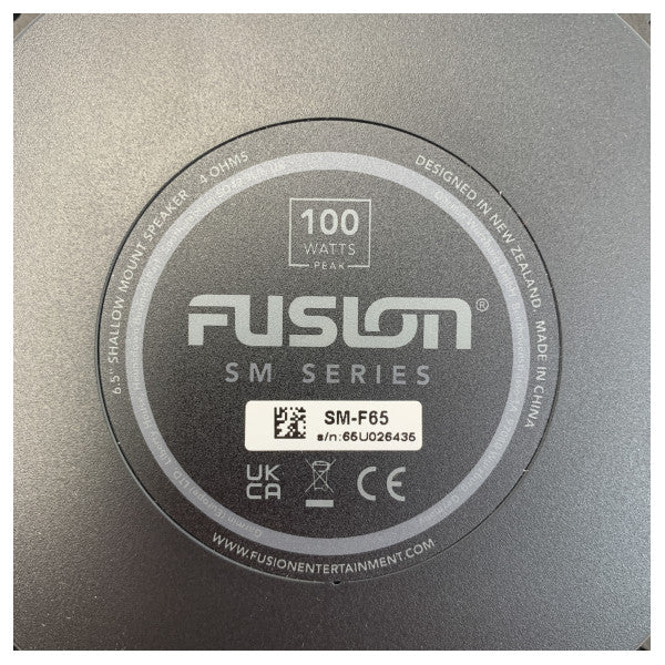 Płytkie głośniki Fusion 6,5 cala czarne 100W - 010-02263-11