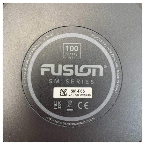 Fusion 6.5 inch shallow mount speakers black 100W - 010-02263-11
