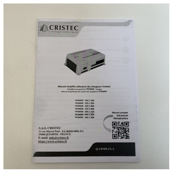Cristec YPO12-40 40A | 12V | 3 exit battery charger