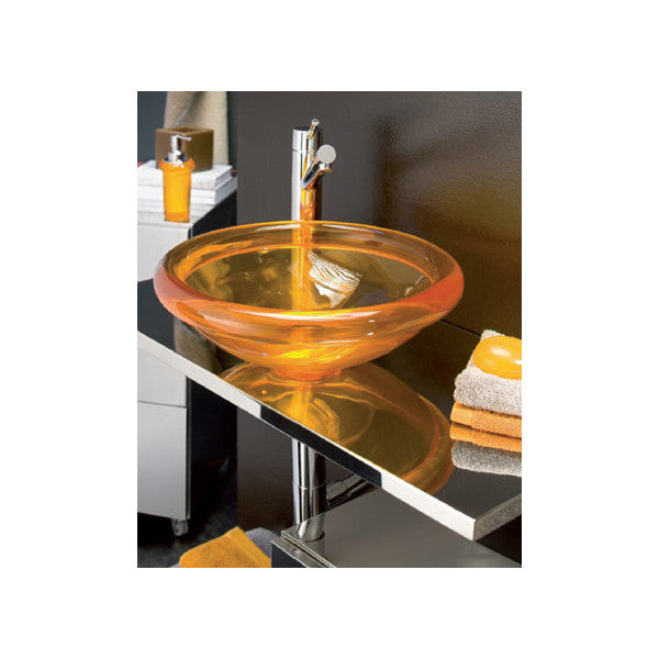 Regia Gloss Marine Sink D400 мм x 120 мм - міцний глянцевий червоний пластиковий умивальник Ice Luc для човнів і яхт