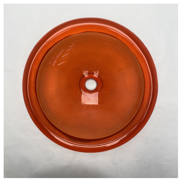 Regia Gloss Marine Sink D400 мм x 120 мм - міцний глянцевий червоний пластиковий умивальник Ice Luc для човнів і яхт