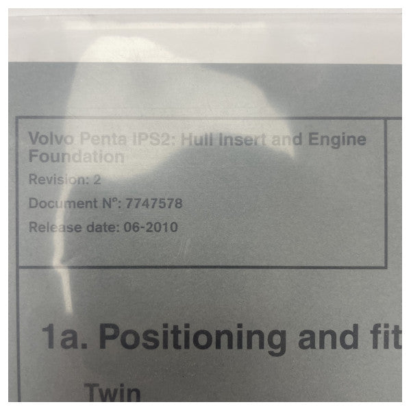 Фланець вставки корпусу Volvo Penta з алюмінію IPS - 22495837 