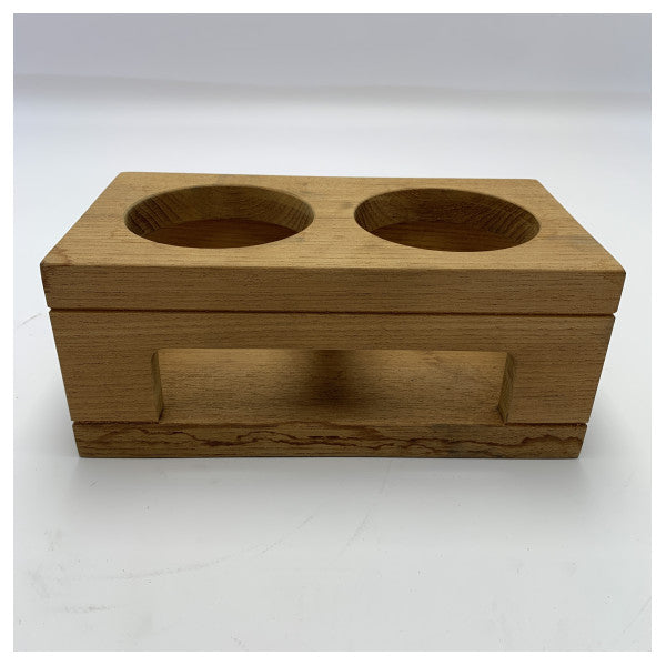 Beneteau Monte Carlo double teak glass holders - 22557S