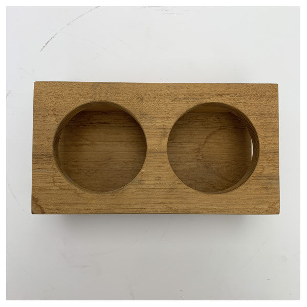 Beneteau Monte Carlo double teak glass holders - 22557S