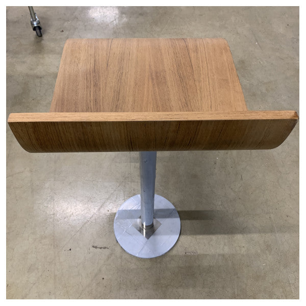 Фиксирана тикова | морска бар седалка от неръждаема стомана