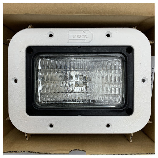 Jabsco Flush Mount Deck Flood Light White 12V - 45960-0000