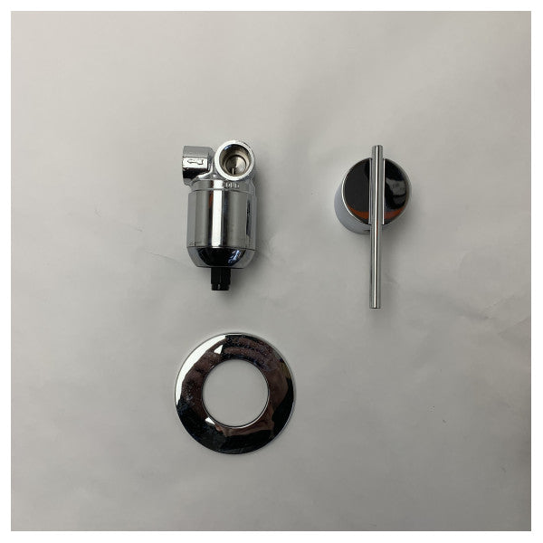 Σετ αναμεικτικής μπαταρίας ντους Zucchetti Marine με SPIN ZX300P Χρώμιο 