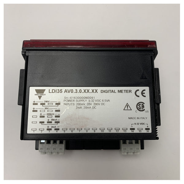 Carlo Gavazzi 227103 digitaalinen mittari LDI35 AV0 ohjain