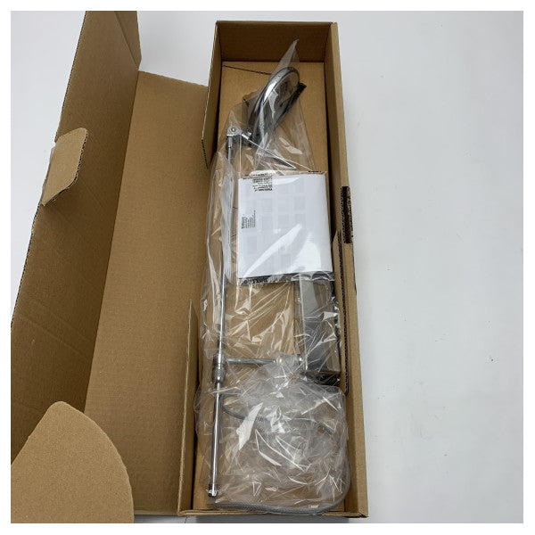 Viabizzuno Marine Grade Chrome Wall Light | Durable GY6.35 90W Nautical Wall Lamp for Boats