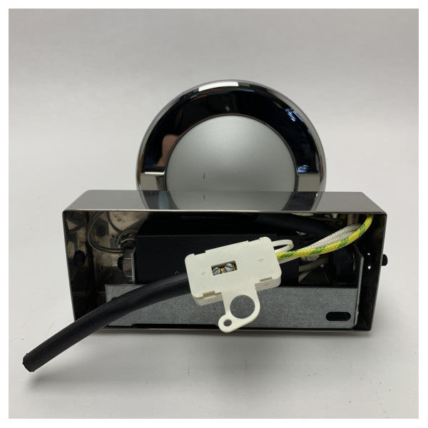 Viabizzuno Mexcal Spot Wall Light 1 CP Chrome - Durable Marine Wall Lamp with GY6.35 Fitting for Boats and Nautical Interiors