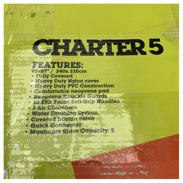 Jobe Charter 5 за 5 души с теглене на буксир червен | жълт - 230515002