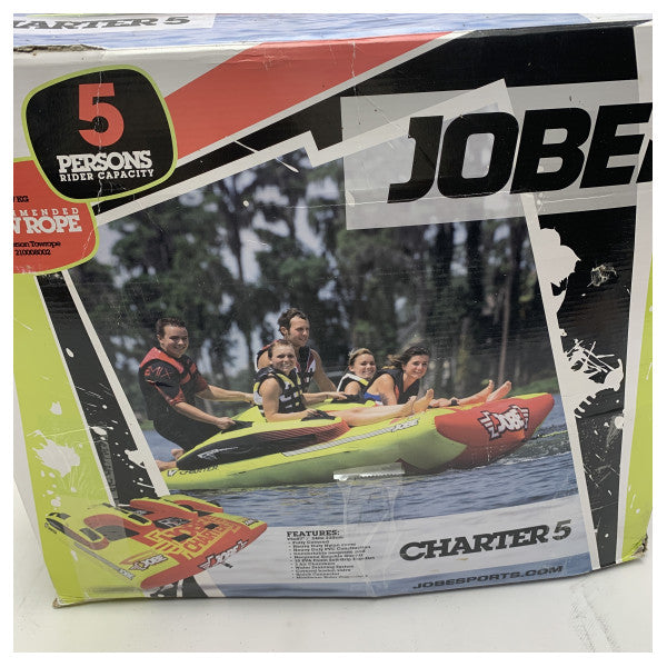 Jobe Charter 5 5-person towable funtube red | yellow - 230515002