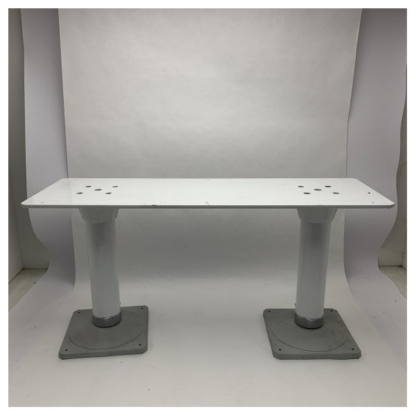 Besenzoni T138 MGF double gas supported table pedestal white