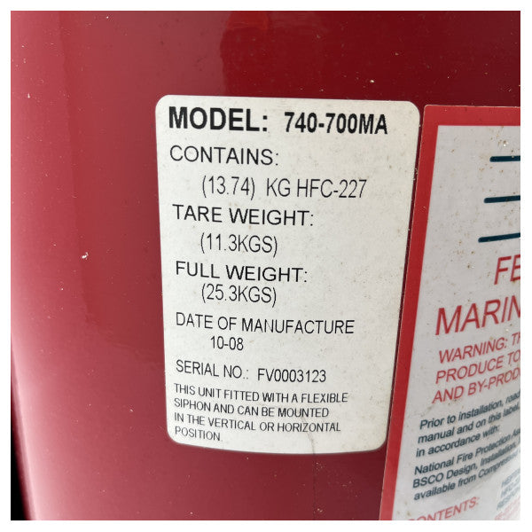 BSCO 740-700MA marine firefighting suppression system