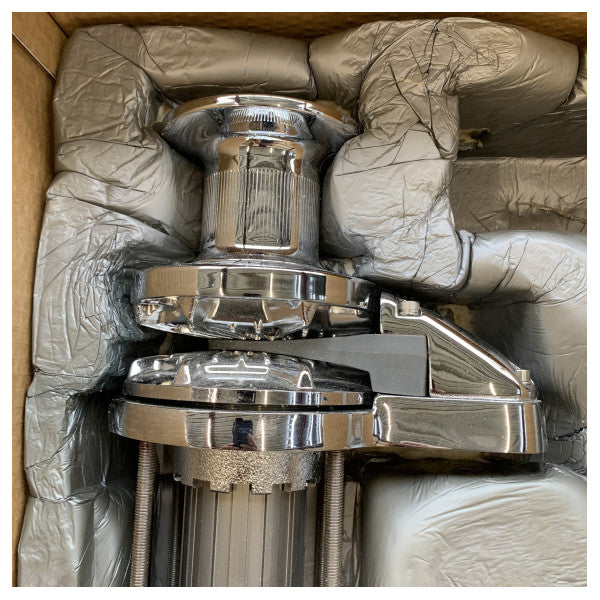 Maxwel RC10 8 mm ankerwinch dæk enhed med gearkasse i rustfrit stål - P102541 