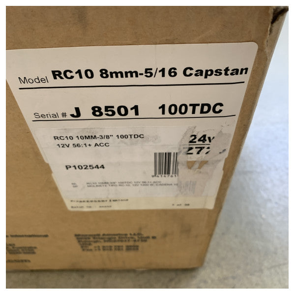 Maxwell RC10 unità di coperta in acciaio inossidabile da 10 mm con verricello - P102544 