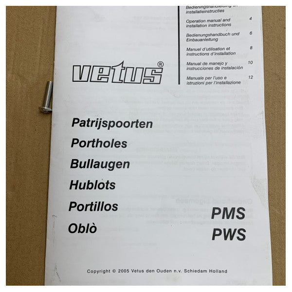 Vetus Edelstahl A3 Öffnung Bullauge rund D198 mm - PWS31A2 