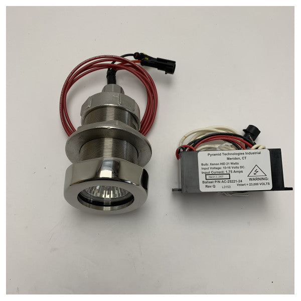 ヴェトゥス水中キセノンスポットライト 21W 12V - ステンレス製マリンボートライト - USP1220X 