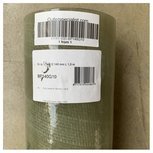 Túnel de propulsor de plástico reforzado con fibra de vidrio Vetus D140mm x 1m - BP140G10 