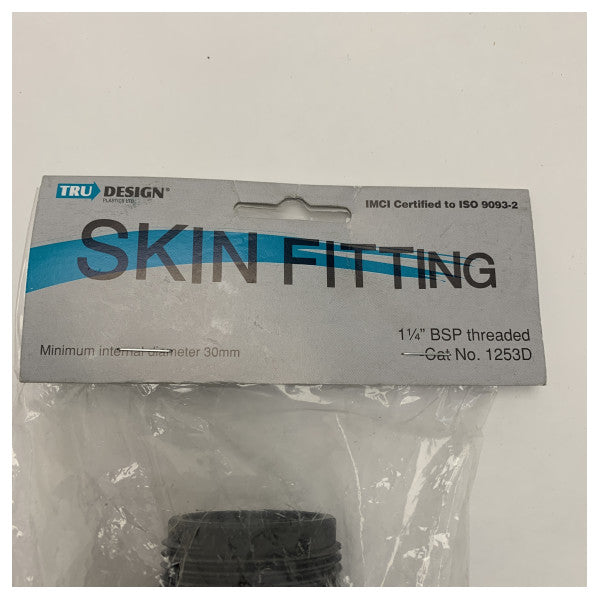 Trudesign 1253D шкіряний фітинг 1 1/4 дюйма BSP - морський фітинг через корпус 