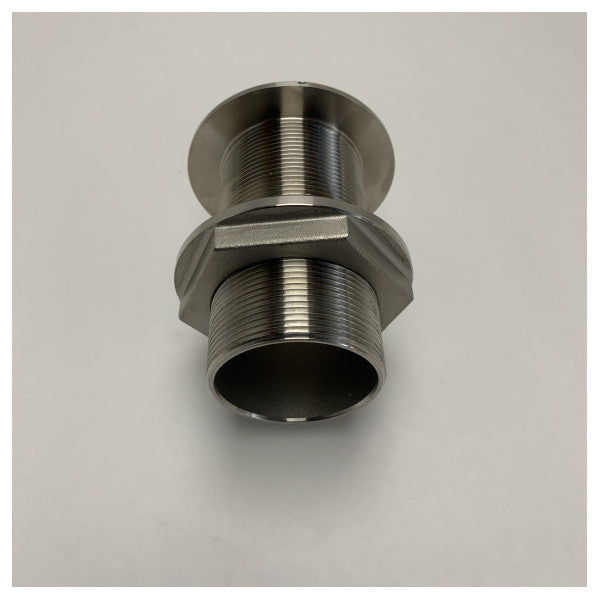 Vetus Stainless Steel Thru Hull Fitting 2 Inch AISI 316 for Marine Applications - THRU2S 