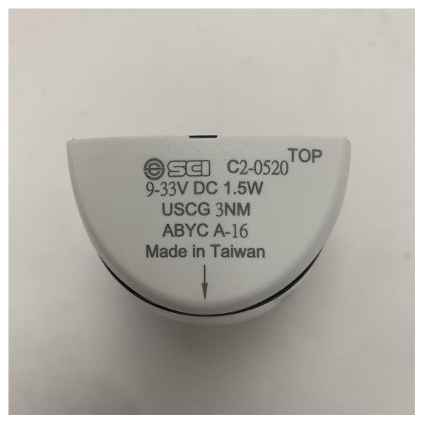 SCI Burnsco Marine LED Navigation Starboard Light 9-33V | Waterproof Boat Navigation Lamp 3NM 