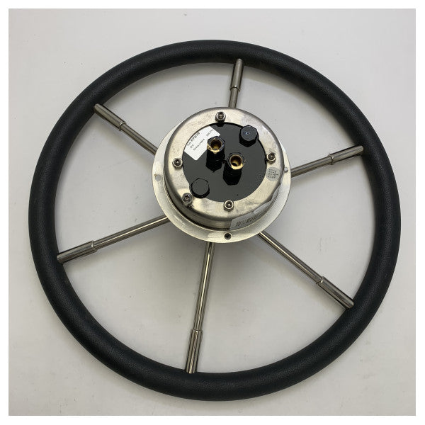 黒いステアリングホイールを備えたVetus HTP3010B油圧ステアリングホイールポンプ 