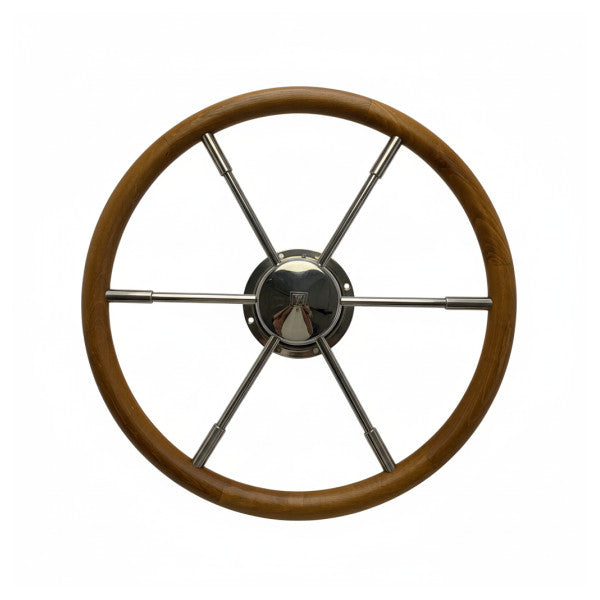 マホガニー製のステアリングホイールを備えたVetus HTP3010R油圧ステアリングホイールポンプ 