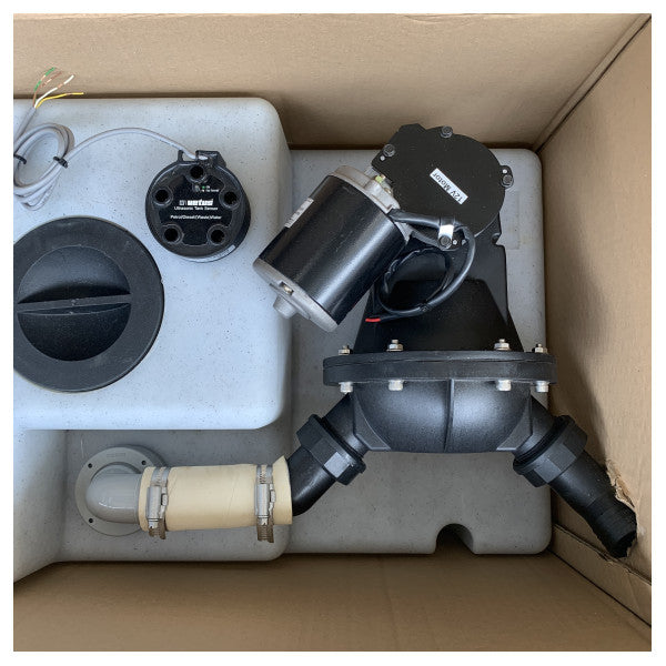 Vetus WWS8812B 88L schwarzes Abwasserbehältersystem mit 12V Pumpe 