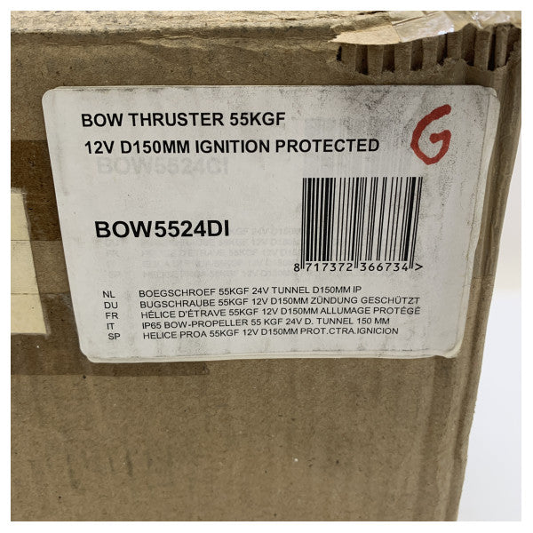 Vetus BOW5524DI Zündschutzabdeckung grau 