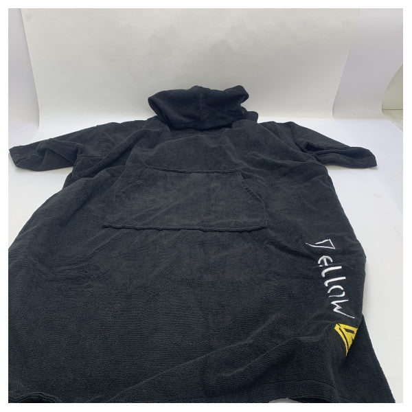 Yellow-V Surf Poncho Adult Microfiber Changing Towel Black 
