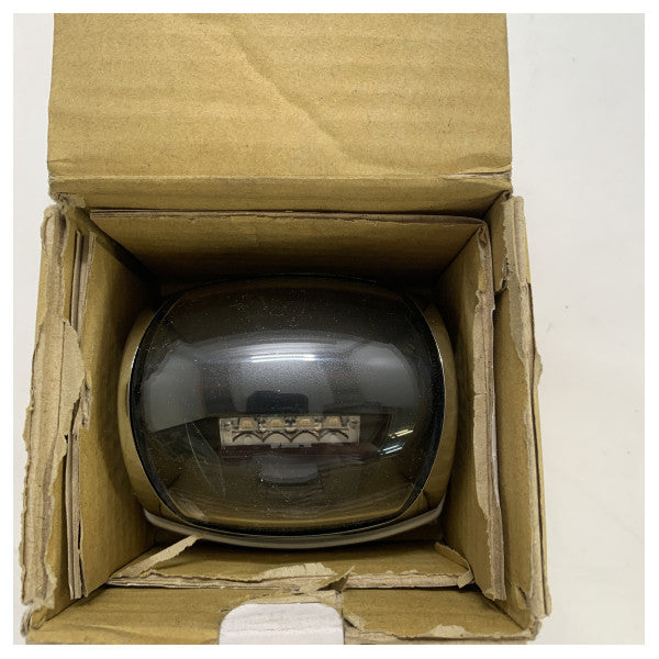 Lumière de navigation LED argentée pour bâbord noire revêtue 12/24V - C2-0520 