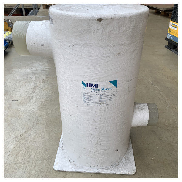 Halyard διπλής θαλάμου εξάτμισης κινητήρα σιγαστήρας grp λευκός 127 - 152mm - H001489 