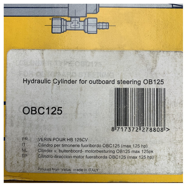 Vetus OBC125 Hydraulic Outboard Steering Cylinder 125HP 