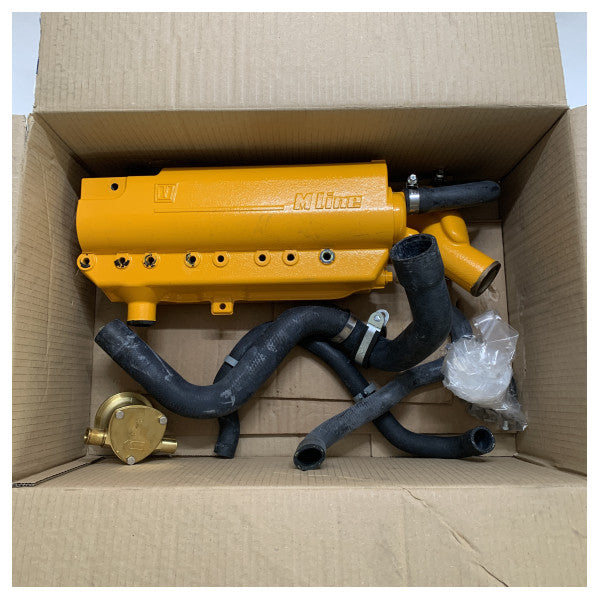 Kit de intercambiador de calor del intercooler del motor Vetus M4.45 | M4.35 que incluye bomba de impulsión 