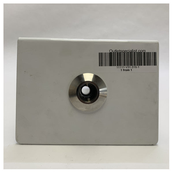 Edelstahl-Marine-Kugelhahn 1 Zoll mit weißer Tru-Hull-Montageplatte 