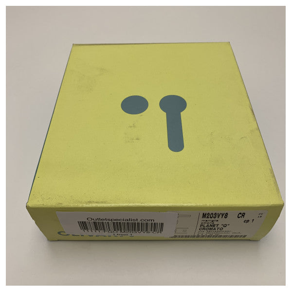 Olivari Planet Q Chrome Door Handle for Marine Use - Durable Brass Finish, Suitable for Yale Locks