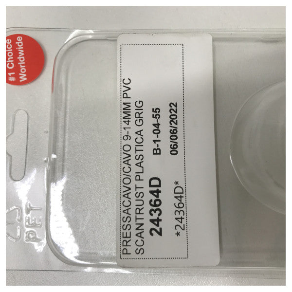 Scanstrut marin vattentät kabelförskruvning DS21B-P för 9-14 mm kablar