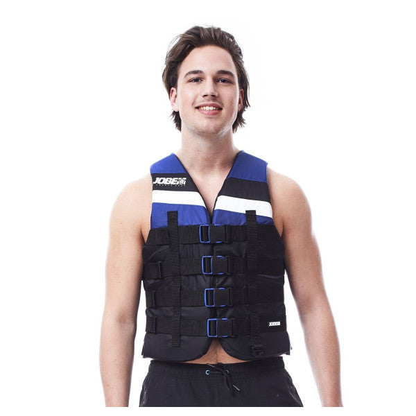 Спасителна жилетка от найлон с 4 катарами Jobe, черна, размер L - 244817571