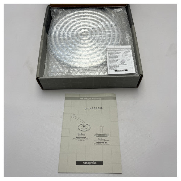 Hansgrohe Raindance Air Chrome Marine Shower Head  310 mm 27477000 � Durable, Water-Saving, Wide Spray