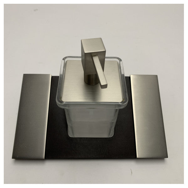 Дозатор мила з нержавіючої сталі Capannoli Marine з тримачем BA16 - міцний, стійкий до корозії настінний насос для рідкого мила для човнів і вологих приміщень